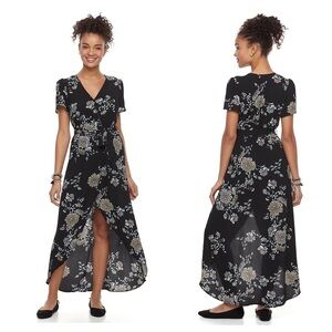 Juniors' Candie's Floral Maxi Romper M